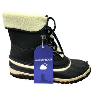 JBU by Jambu  Fur Lined Lizzy Duck Rain Winter Snow Boots Women's size 6